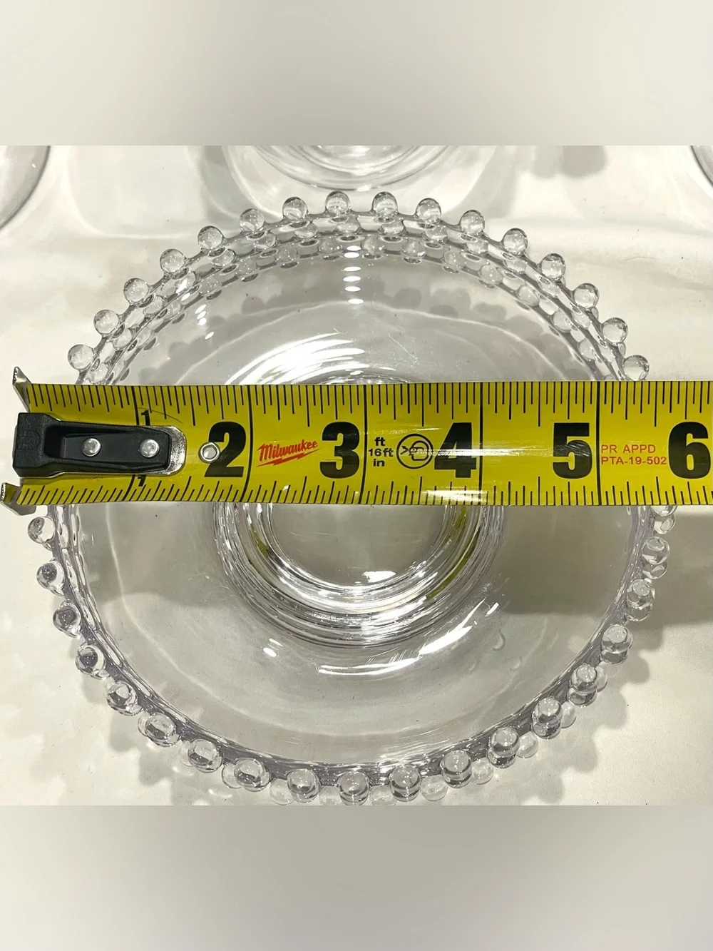 Imperial Glass “Candlewick” Crystal Beaded Teacup & Saucer Set (x3) | VTG | EUC